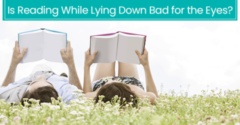 Is reading while lying down bad for the eyes?