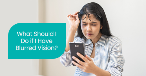 What should I do if I have blurred vision?